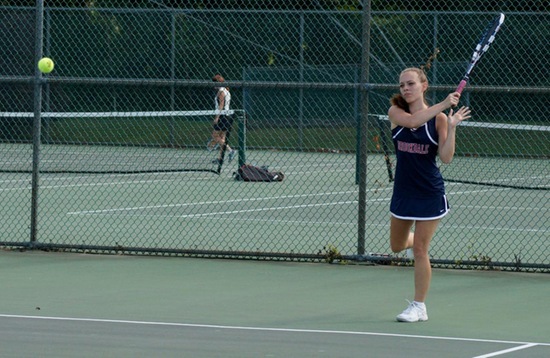 Wills, Wingert and Benadum Post Singles Victories; Women's Tennis Defeated By Bucks County Community College, 5-4