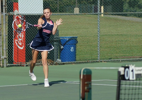 Grace Wills Collects First Singles Win; Women's Tennis Tops Bergen Community College