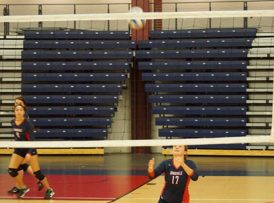 Ally Latourette Leads Brookdale With 15 Aces; Women's Volleyball Rolls Past Middlesex County College, 3-0
